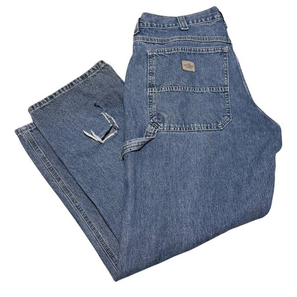 Vintage Lee‎ Dungarees Distressed Carpenter Jean Pants Men’s 36x30 - Picture 1 of 7